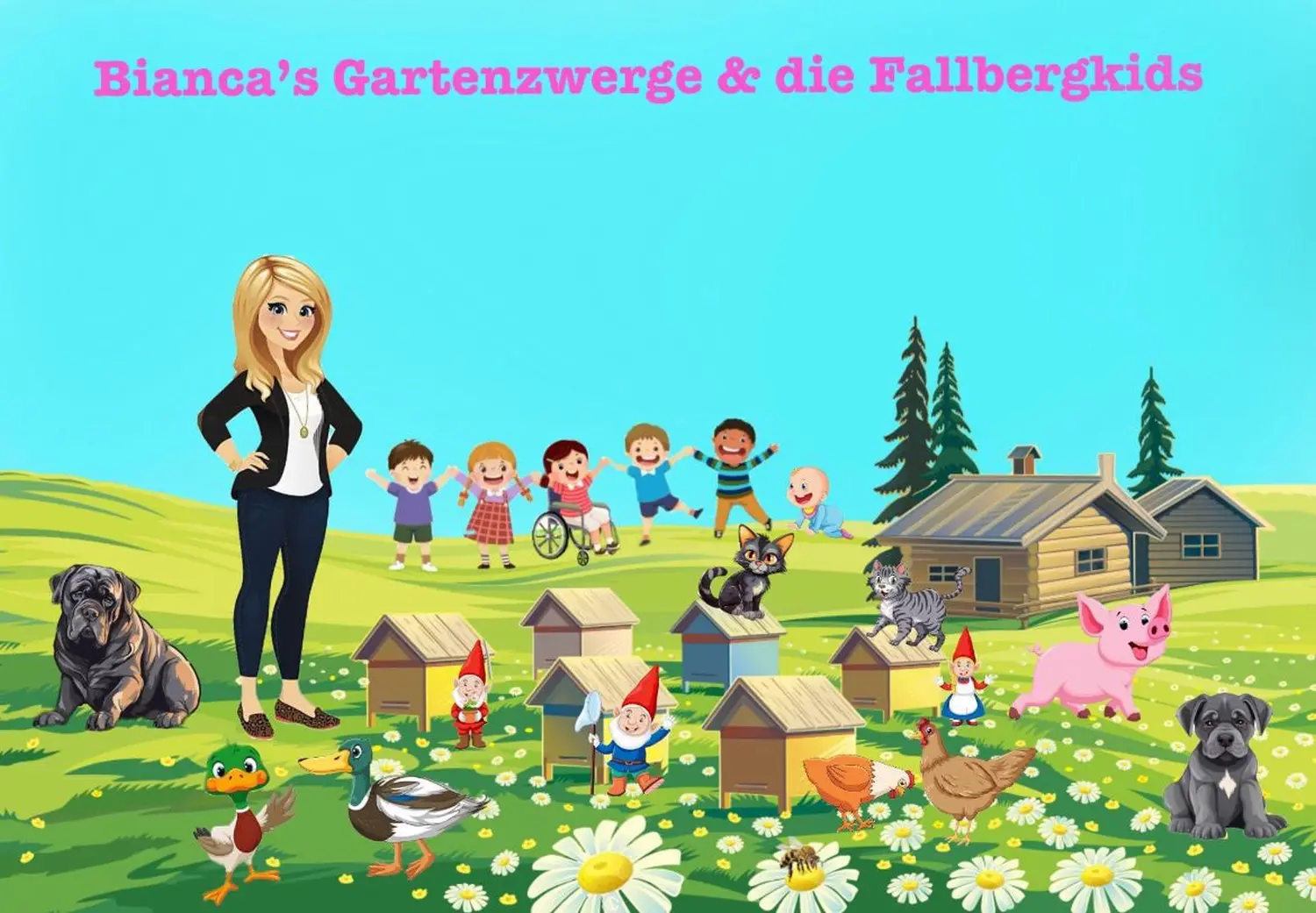 Spielende Kinder von Kindertagesbetreuung von Lisa Beck